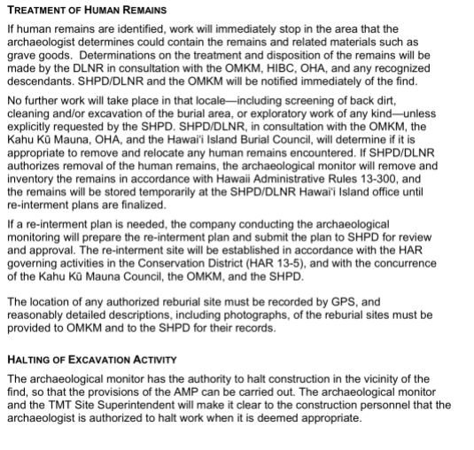 Archaeological Monitoring Plan in Support of Construction of the Thirty Meter Telescope in the Astronomy Precinct on Mauna Kea, etc. for TMT Observatory Corporation, by Pacific Consulting Services, Honolulu, May 2013.